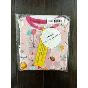 Little Sleepies Pink Birthday Pajamas